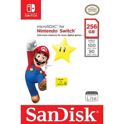 Karta pamięci do Nintendo Switch (Sandisk, 256 Gb)