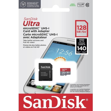Карта памяти для Nintendo Switch Ultra microSD (Sandisk, 128 Gb)