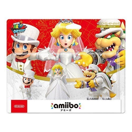 Nintendo Amiibo 3 Pack Mario/Peach/Bowser Wedding Super Mario Collection (Switch)