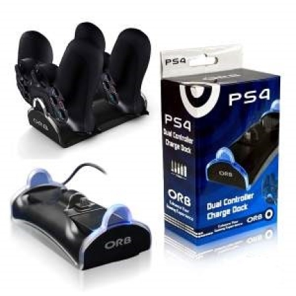 Зарядная станция для 2 джойстиков Dualshock 4 Dual Controller Charge Dock (ORB)