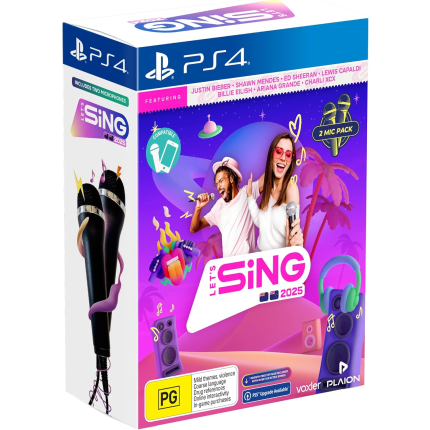 Lets Sing 2025 Double Mic Bundle (PS4)
