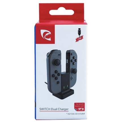 Зарядна станція для джойконів Nintendo Switch Dual Charger (Piranha)