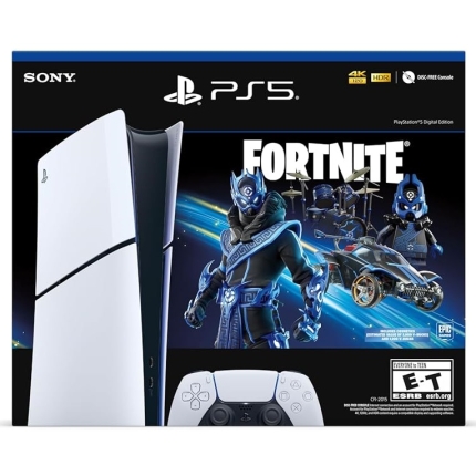 Konsola PlayStation 5 Slim Digital Edition Fortnite Cobalt Star Bundle (1Tb, biały)