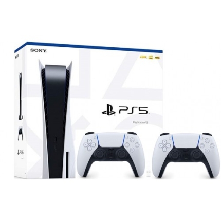 Konsola PlayStation 5 Bundle (825 GB, biały, dodatek, kontroler DualSense 5)