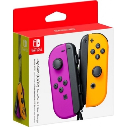 Комплект джойконов для Nintendo Switch (оригинал, Neon Purple, Neon Orange)