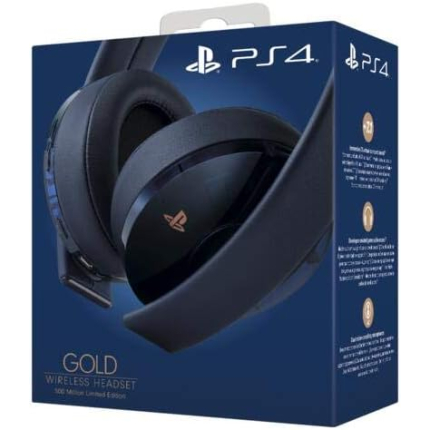 Наушники беспроводные для PS4 SONY Gold Wireless Stereo Headset 500 Million Limited Edition