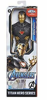 1 Фигурка Avengers Titan Hero Black + Gold Iron Man (Hasbro, высота 30см)