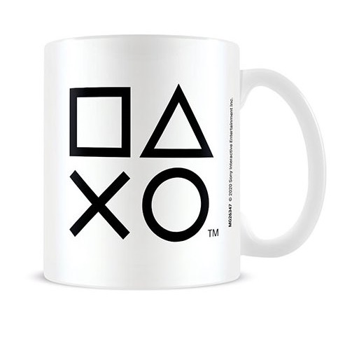 1 Чашка Playstation Logo Mug (Paladone, черно-белый)