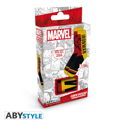 Носки Marvel Iron Man Socks (Жёлто-красный)