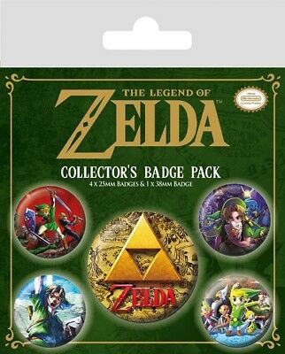 1 Набор значков Zelda Collection Bage Pack (5шт.)