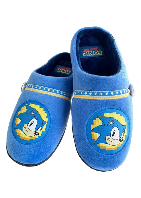 1 Тапки Sonic Go Faster Mule Slippers Blue Adult Large UK 8-10