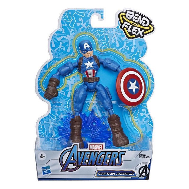 1 Фигурка Avengers Bend and Flex Captain America (Hasbro)