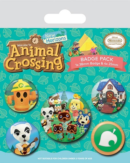 1 Набор значков Animal Crossing Badgepack (5шт.)