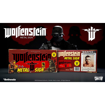 Автономер Wolfenstein The New Colossus Metal Sign