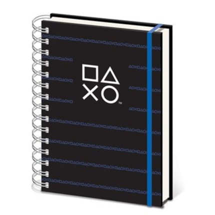Блокнот Playstation Pinstripe Dark A5 Wiro Notebook (Pyramid)