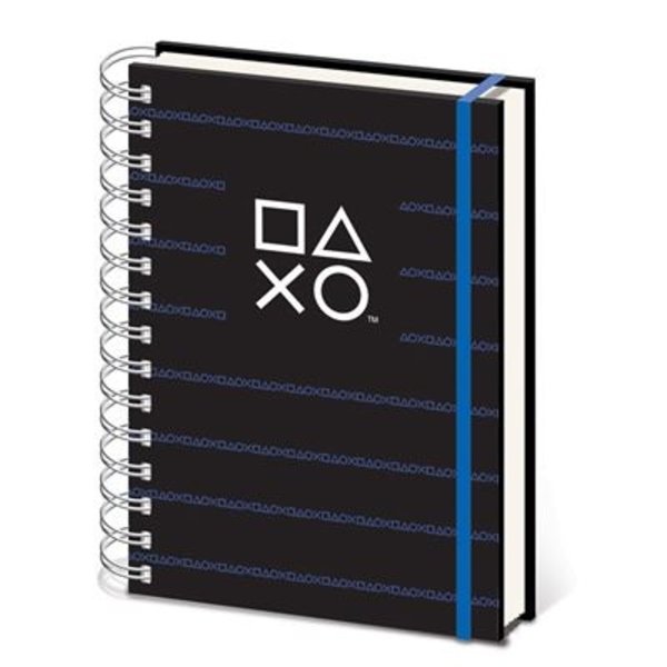 1 Блокнот Playstation Pinstripe Dark A5 Wiro Notebook (Pyramid)