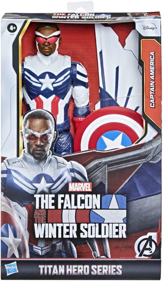 1 Фигурка Avengers Titan Hero Captain America Falcon Winter Soldier (Hasbro, высота 30 см)