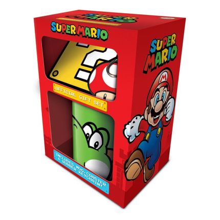 Подарочный набор Super Mario Yoshi Gift Set (Чашка, подставка, брелок)