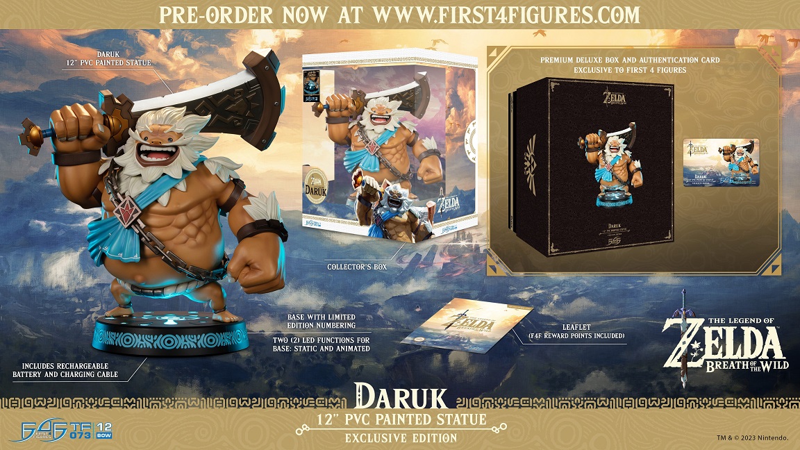 1 Фигурка The Legend of Zelda Breath of the Wild Collection Daruk (First 4 Figures, высота 29 см)