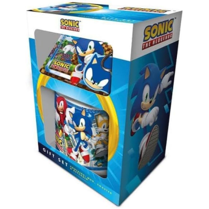 Подарочный набор Sonic The Hedgehog Speed Freaks Gift Set (Pyramid, чашка, подстаканник и брелок)