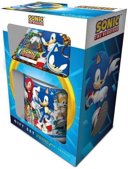 1 Подарочный набор Sonic The Hedgehog Speed Freaks Gift Set (Pyramid, чашка, подстаканник и брелок)