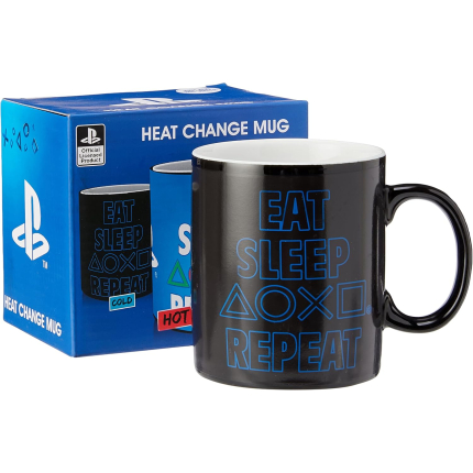 Чашка PlayStation Mug Eat Sleep Repeat Heat Change (Abystyle, 320 ml)
