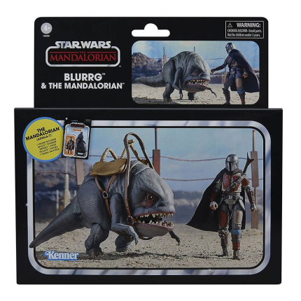 Фигурка Star Wars The Vintage Collection The Mandalorian Blurrg & The Mandalorian (Hasbro, высота 10 см)