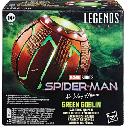 Электронная тыква Marvel Legends Series Spider-Man No Way Home Green Goblin Electronic Pumpkin (Hasbro)