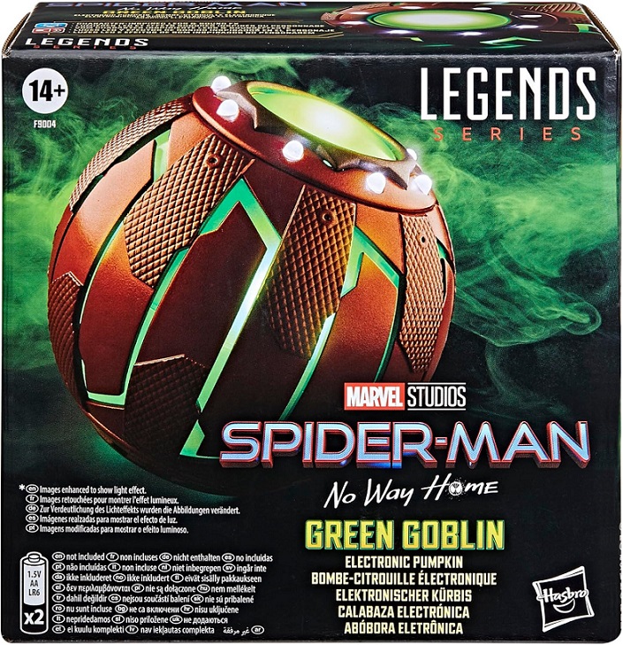1 Электронная тыква Marvel Legends Series Spider-Man No Way Home Green Goblin Electronic Pumpkin (Hasbro)