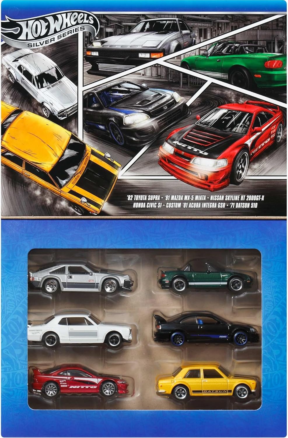 1 Набор машинок Hot Wheels Silver Series Legends Multipack (Hot Wheels, 6 шт)