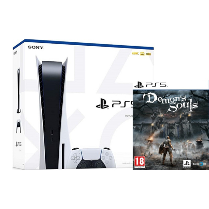 PlayStation 5 Bundle (825 Gb, белый, Demons Souls)