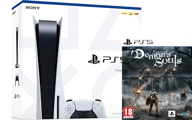 1 PlayStation 5 Bundle (825 Gb, белый, Demons Souls)