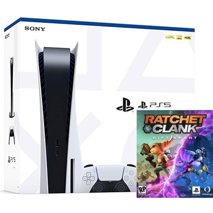 PlayStation 5 Bundle (825Gb, белый, Ratchet and Clank Rift Apart)