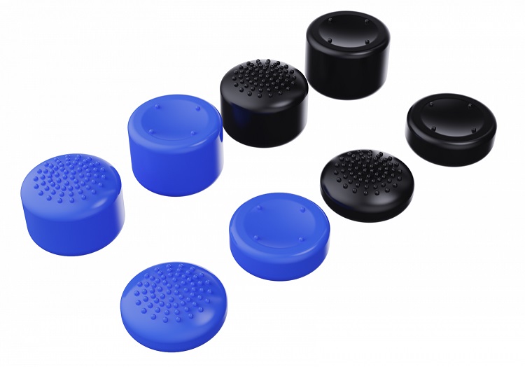1 Насадки на стики джойстика DualSense Silicone Thumb Grips (PS5, Piranha, 8шт)