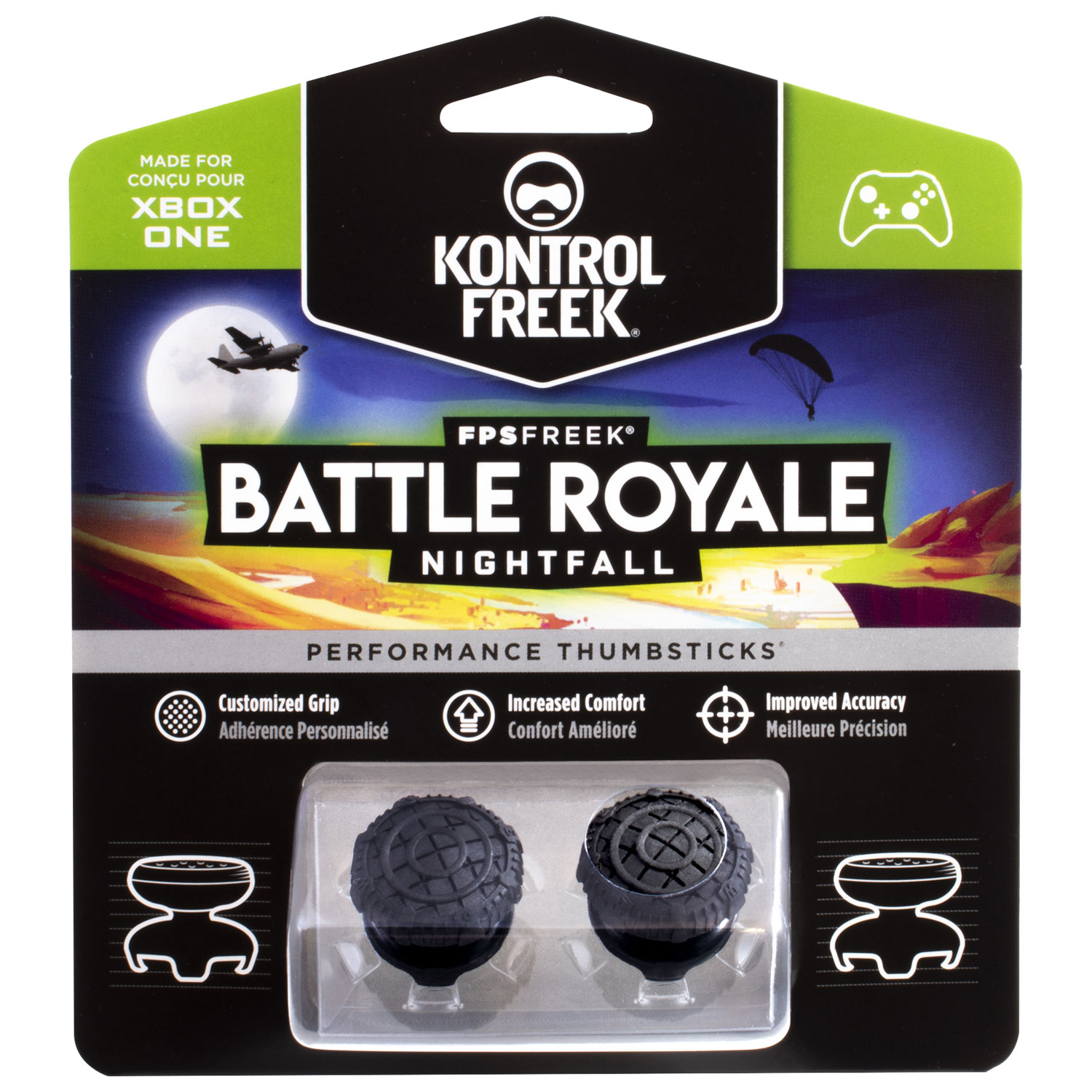 1 Насадки на стики FPS Freek Nightfall для Xbox (KontrolFreek, 2 шт)