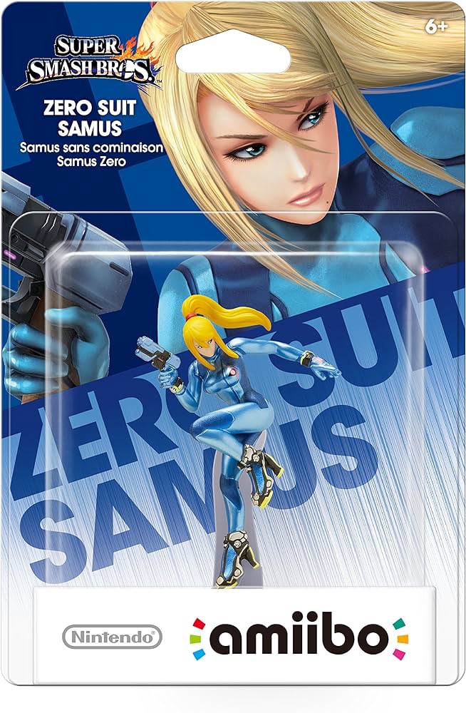 1 Nintendo Amiibo Zero Suit Samus Super Smash Bros Collection (Switch)
