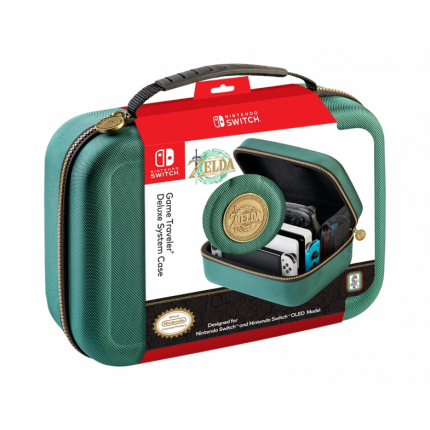 Чехол для Nintendo Switch Deluxe Carrying Case The Legend of Zelda Tears of the Kingdom (Switch, Nacon зеленый)