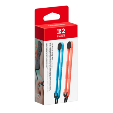 Ремень Nintendo Switch 2 Joy-Con Controller Strap (Switch, Neon Blue, Neon Red)