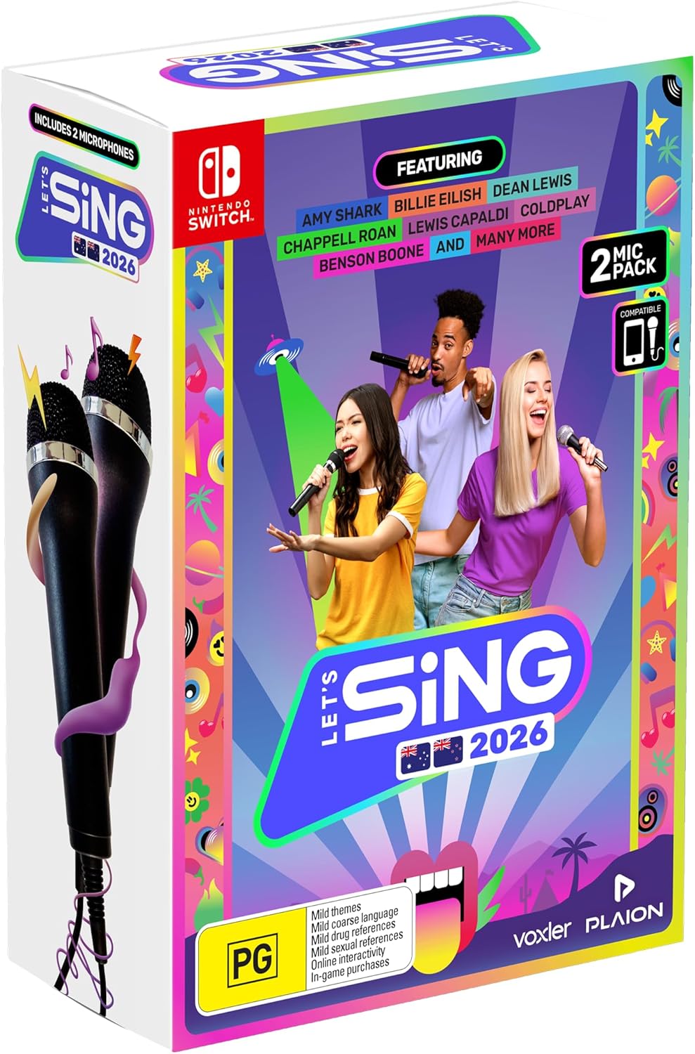 1 Lets Sing 2026 Double Mic Bundle (Switch)