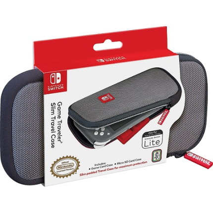 Чехол для Nintendo Switch Lite Slim Travel Case (серый, оригинал)