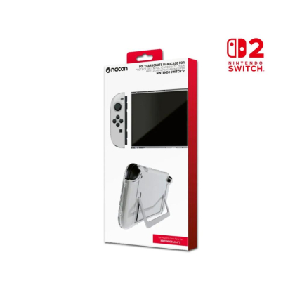 Кейс пластиковый Hardcase для Nintendo Switch 2 (Nacon, прозрачный)