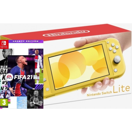 Игровая консоль Nintendo Switch Lite Yellow Bundle (игра FIFA 21)
