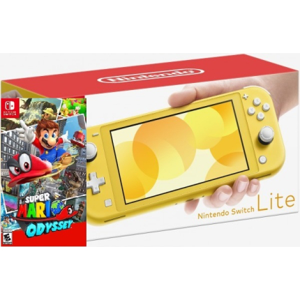 Игровая консоль Nintendo Switch Lite Yellow Bundle (игра Super Mario Odyssey)