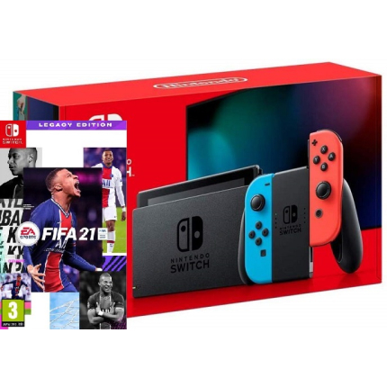 Игровая консоль Nintendo Switch Red & Blue Bundle (игра FIFA 21)