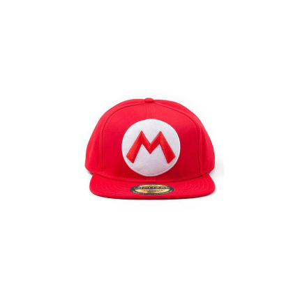Кепка Mario Logo Snapback Cap (Difuzed, красный)