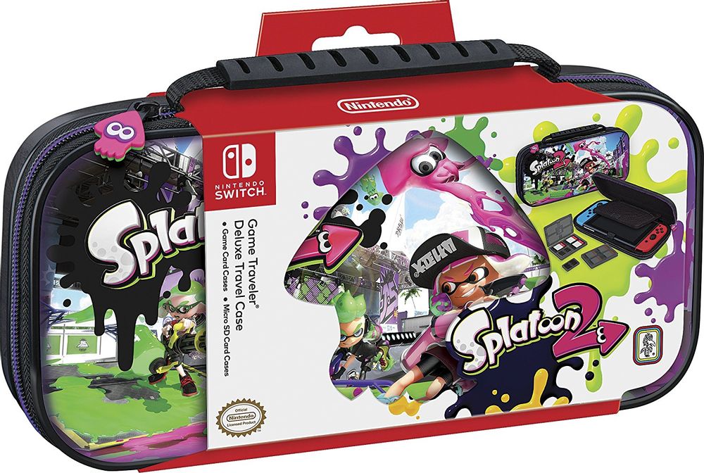1 Набор аксессуаров для Nintendo Switch (чехол-сумка и кейс для картриджей, оригинал) Splatoon 2