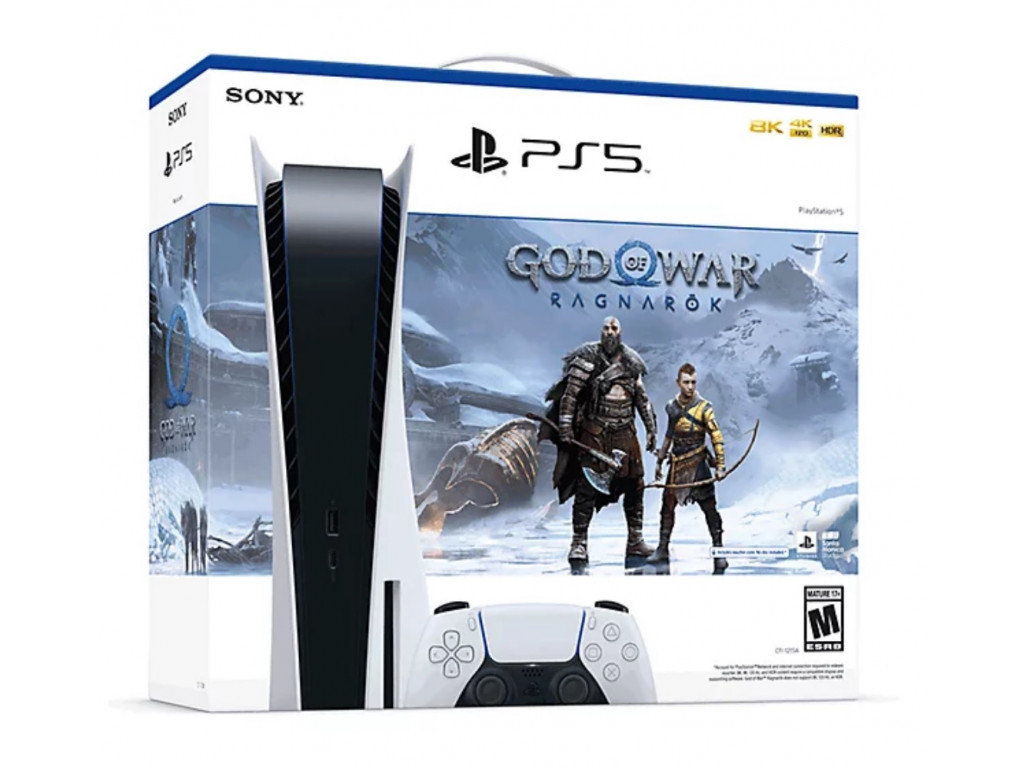 10 PlayStation 5 Bundle (825 Gb, белый, God of War Ragnarok)
