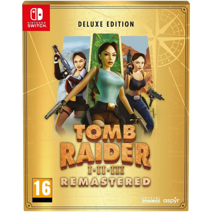 Tomb Raider I, II & III Remastered Deluxe Edition (Switch)