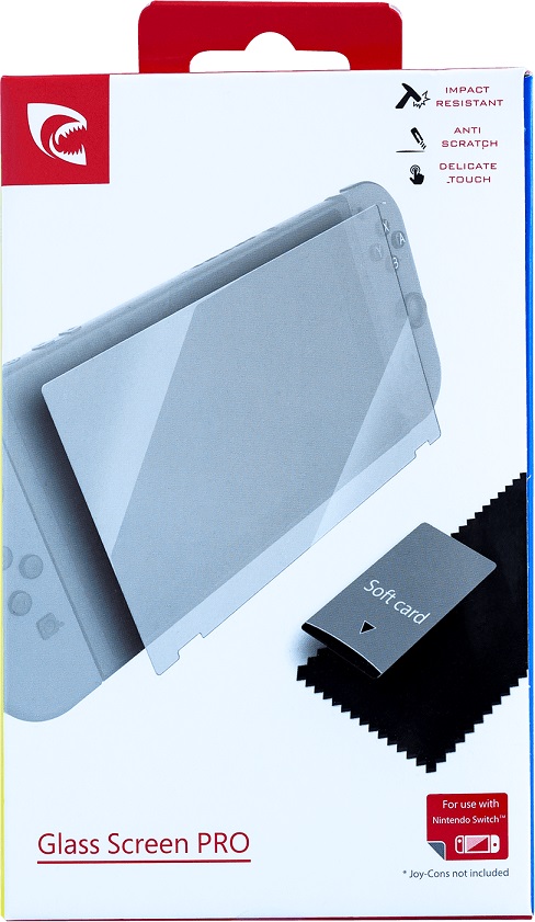 12 Защитное стекло для Nintendo Switch Tempered Glass Screen Protector (Piranha)