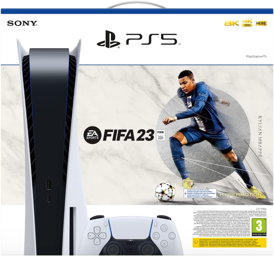 7 PlayStation 5 Bundle (825 Gb, белый, FIFA 23)